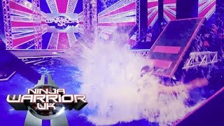 Ninja Warrior UK 2015 Crazy Splashdown Compilation  Ninja Warrior UK [upl. by Pournaras312]