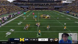 NCAA25 COACH WOOD vs Michigan [upl. by Nylesor]