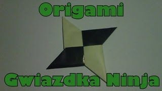 Origami  Gwiazdka Ninja  Mały kurs Ninja [upl. by Anafetse]