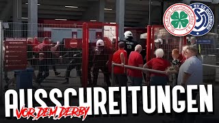 Ausschreitungen zwischen Oberhausen und DuisburgFans [upl. by Rother]