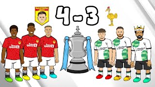 Manchester United 43 Liverpool FA Cup 2324 Parody Diallo Goal Goals Highlights Song [upl. by Adnorhs304]