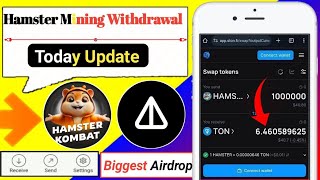 Hamster Kombat Mining Wallet Connect amp Big Update  Hamster Launch Date amp Withdrawal amp Combo Card [upl. by Nonnac]