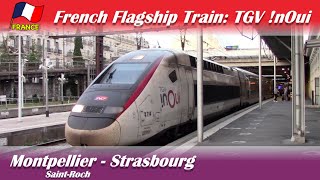 TGV nOui French High Speed Train Montpellier to Strasbourg in 1st class [upl. by Ytsirk]