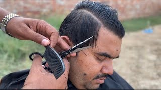 ASMR NEW STYLE FAST HAIRCUT WITH TALENT BARBER RELAXING HAIRCUT [upl. by Esten]