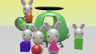 Les lapins crètins pour apprendre les couleurs et les formes [upl. by Devinna]