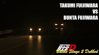 Takumi Fujiwara vs Bunta Fujiwara Initial D Battle Stage 2 Dub [upl. by Hsan]