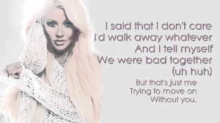 JUST A FOOL Video Lyrics  Christina Aguilera [upl. by Atnahc657]