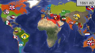 History of the World Countryballs Every years 500BC  2024AD [upl. by Asseralc388]