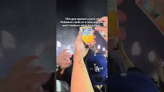 This guy pulled a charizard at a rave 🤯 Via wintertcg edm rave festival pokemon pokemoncard [upl. by Namqul34]