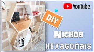 DIY Nicho Hexagonal  Como Fazer [upl. by Nwatna]