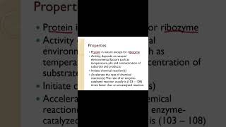 Key properties of enzymes biology shorts enzymes biologicalinstruction cellbiology education [upl. by Iolanthe]