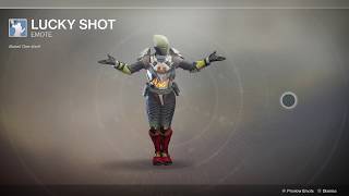 Destiny 2 Forsaken Get Lucky Shot Emote [upl. by Onaireves800]