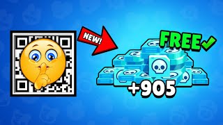 GET FREE x905 CREDITS with QR Code in Brawl Stars 🎁 Limited Time Offer [upl. by Aisa]