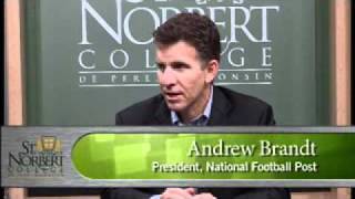 quotConversations from St Norbert Collegequot featuring Andrew Brandt [upl. by Kcirneh]