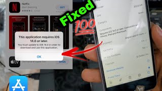 How To Solve This application requires iOS 140 or later  iphone 6 iphone 6 iphone 5 amp 5s 2022 [upl. by Pinebrook214]