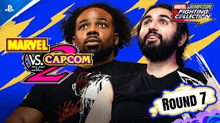 Marvel vs Capcom Fighting Collection Arcade Classics  Xavier Woods vs Esfand Final Round  PS4 [upl. by Thoer797]