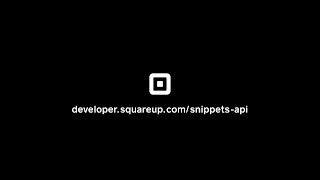 Square  INTRODUCING SNIPPETS API [upl. by Javler]