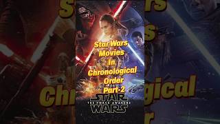 Star Wars Movies in Chronological Order Part2 netflix shorts deadpool wolverine starwars [upl. by Trautman]