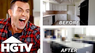 Entire Kitchen Remodel for 34K With HUGE Island  Brother vs Brother  HGTV [upl. by Mitzie]