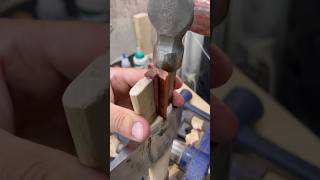 Multiple wedges in Axe head  satisfying handmade [upl. by Dorin]