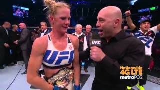 UFC 193 Holly Holm Octagon Interview [upl. by Eseilana]