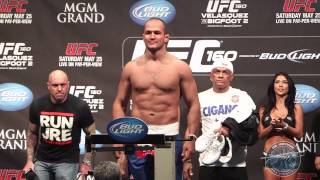 UFC 160 WeighIns Junior dos Santos vs Mark Hunt [upl. by Illene]