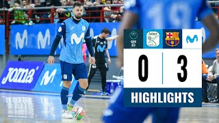 HIGHLIGHTS Copa Del Rey  Movistar Inter FS vs Barsa [upl. by Ellienad]