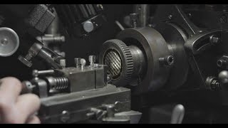 Creating a guilloché dial on a manual lathe machine [upl. by Atinaujnas745]