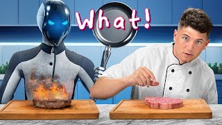 Human Chef VS Robots [upl. by Elurd476]