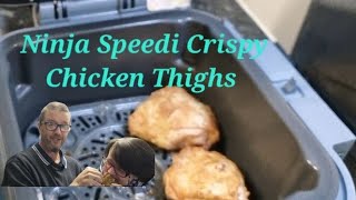 Ninja Speedi Crispy Chicken Thighs crispycoating alittlespice tasty snack itwillbeafavourite [upl. by Caresse]