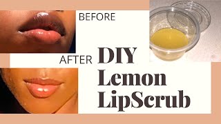 DIY Lip Scrub How to lighten lips fast and naturally Get rid of “Smoker Lips” [upl. by Greggs738]