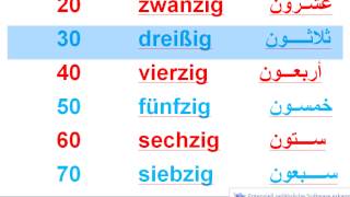 Die Zahlen German  الارقام باللغة الالمانية [upl. by Rabbi]