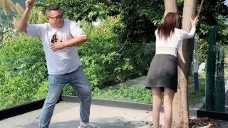 beautiful girl punished by man  Murga Punishment Challenge game [upl. by Swerdna]