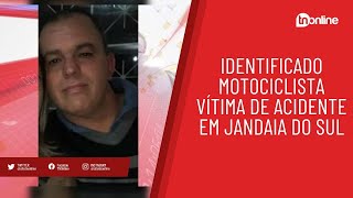 Identificado motociclista vítima de acidente em Jandaia do Sul [upl. by Ahsal359]