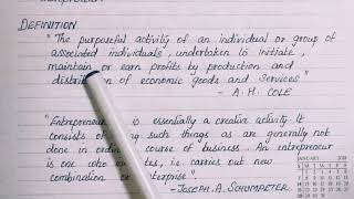 Entrepreneurship  Meaning And Definition Tamil TN PLUS TWO COMMERCE [upl. by Inglis570]