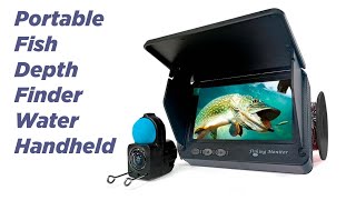 Portable Fish Depth Finder Water Handheld 1080P 4 3 Inch LCD Fish [upl. by Ditter223]