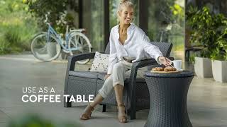 Keter Pacific Cool Bar Outdoor Patio Furniture [upl. by Tarra430]