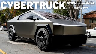 CYBERTRUCK  STEK DYNOCHROMEBLACK MATTE PPF [upl. by Radbun778]