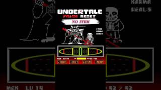 【NO ITEM】UNDERTALE false reset undertaleau sans shorts [upl. by Annahsal]