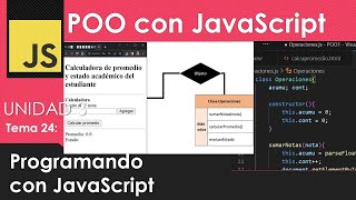 24  Programación orientada a objetos JavaScript Eje clases métodos propiedades parámetros [upl. by Abisia]