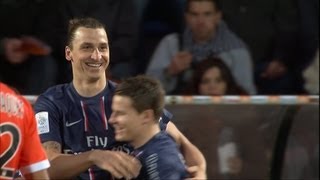 30ème but de Zlatan IBRAHIMOVIC 50  FC Lorient  Paris SaintGermain 13  201213 [upl. by Allesor199]