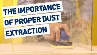 The importance of using proper dust extraction when sanding [upl. by Netneuq]