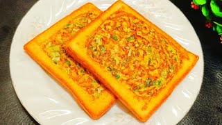 Quick amp Tasty Vegetable Toast Recipe Its So Delicious Korean Street Toast Breakfast Recipe [upl. by Heller]