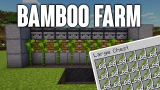 Build This Easy Automatic Bamboo Farm in Minecraft 121 [upl. by Hassi388]