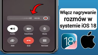 Jak włączyć nagrywanie połączeń w iPhone iOS 18  Funkcja nagrywania połączeń w iOS 18 [upl. by Humfried874]