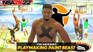 NEW REBIRTH quotPLAYMAKING PAINT BEAST” BUILD IS UNSTOPPABLE🔥🔥🔥 NBA 2K22 CURRENT GEN BEST BUILD [upl. by Levesque]