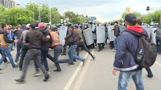 Police detain hundreds at Kazakh election protests  AFP [upl. by Bryner]