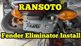 RANSOTO Honda Grom Fender Eliminator kit install [upl. by Corso]