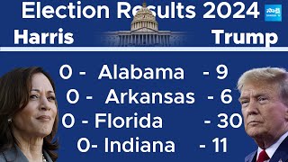 US Election Results 2024 Donald Trump Lead in US President Results  Trump Vs Harris  SakshiTV [upl. by Anoniw964]