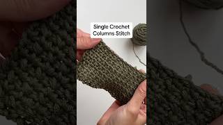 To work the “Single Crochet Columns” stitch you just need to know how to single crochet amp chain 1 [upl. by Ailimaj]